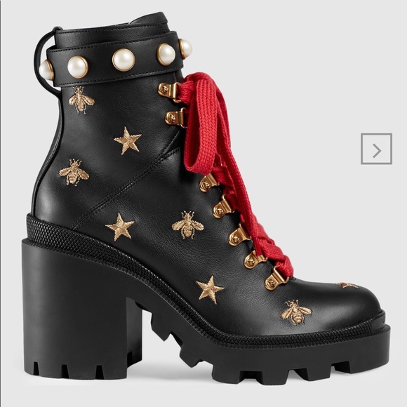 gucci women's combat boots